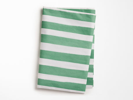 Green and White Stripe Tissue Paper