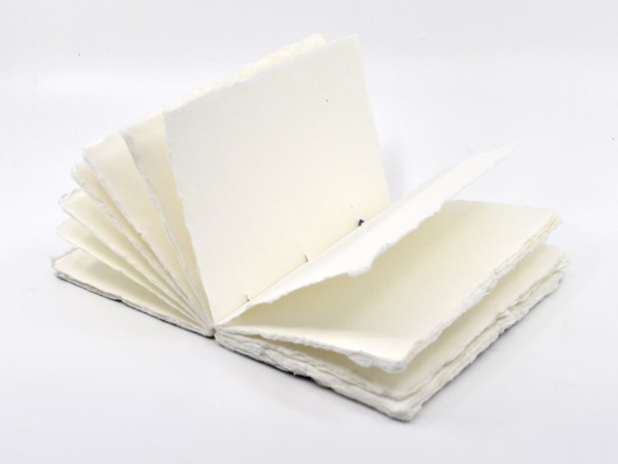 Handmade Parchment Paper Notebook - Coral & Shell