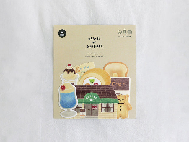Happy In The Cafe Sticker Pack 1535