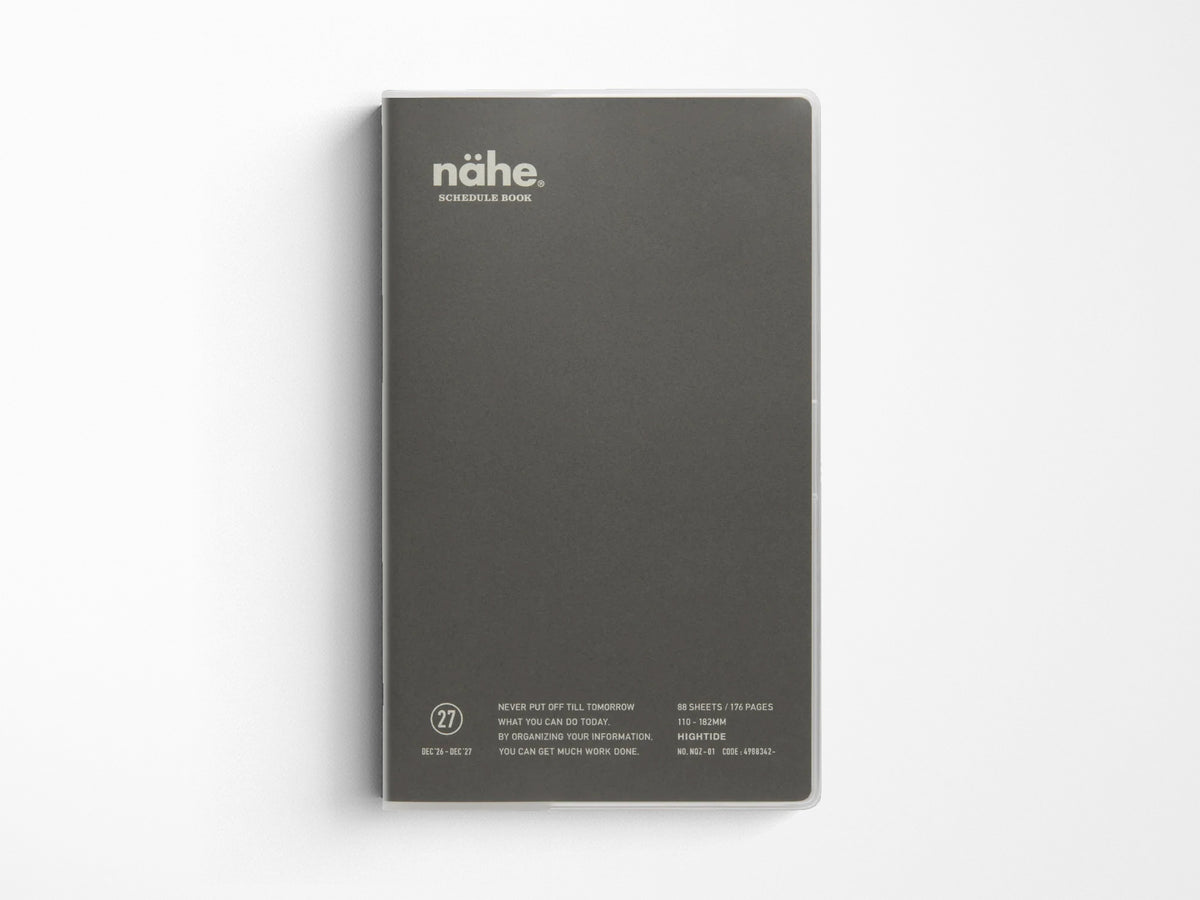 Hightide 2027 Weekly Schedule Book Nähe B6 Slim Vertical