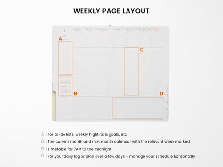 Hightide 2027 Weekly Schedule Book Nähe B6 Slim Vertical