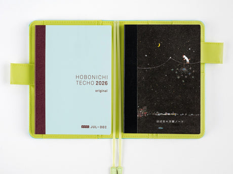 Hobonichi A6 Graph Notebook - Another night of falling star sparklers