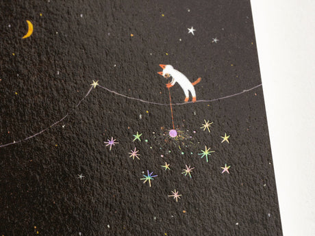 Hobonichi A6 Graph Notebook - Another night of falling star sparklers