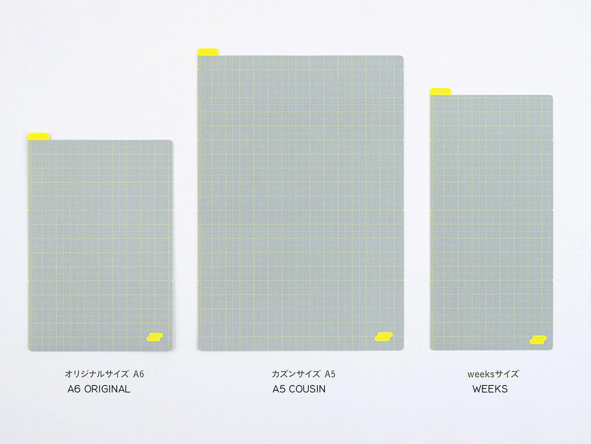 Hobonichi Pencil Board for A5 Size - Ice Gray x Yellow
