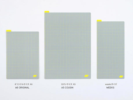 Hobonichi Pencil Board for A5 Size - Ice Gray x Yellow