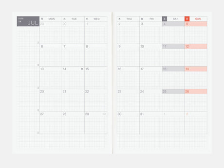Hobonichi Techo 2026 Cousin Book A5 - JAPANESE April Start