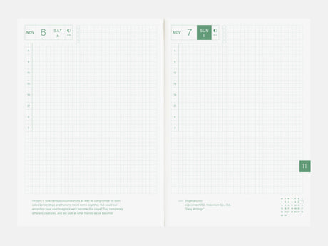 Hobonichi Techo 2027 Cousin Book A5 - ENGLISH