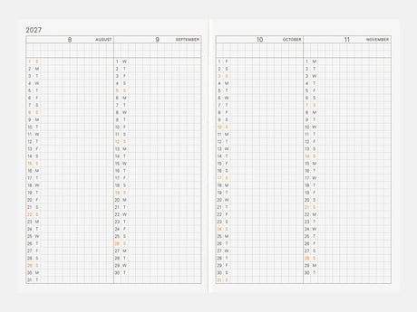 Hobonichi Techo 2027 Planner Book A6 - ENGLISH