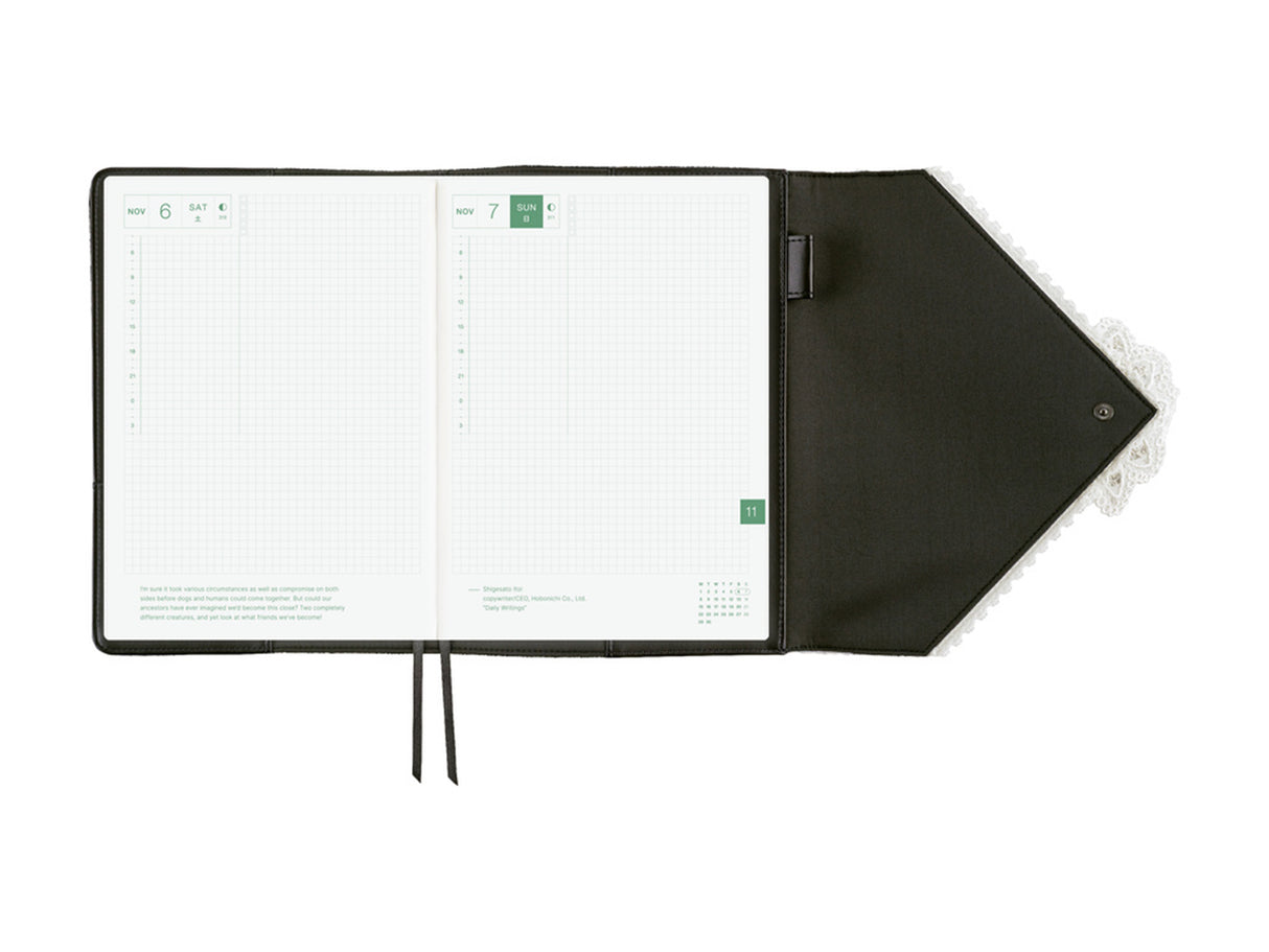 Hobonichi Techo A5 Cousin Cover - tanakadaisuke: White Handkerchief Diary
