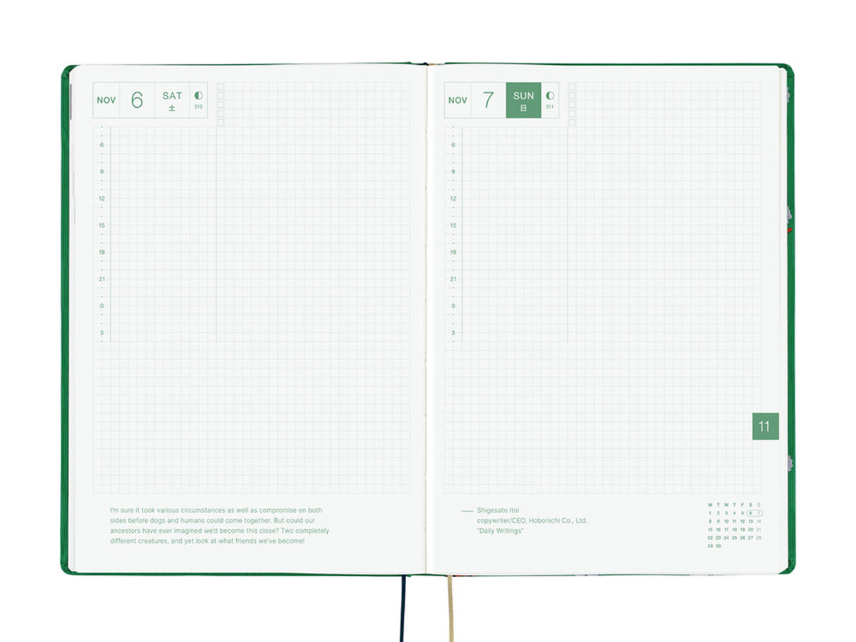 Hobonichi Techo A5 Hon 2027 - Bow & Tie: Sheep Sheep Sheep