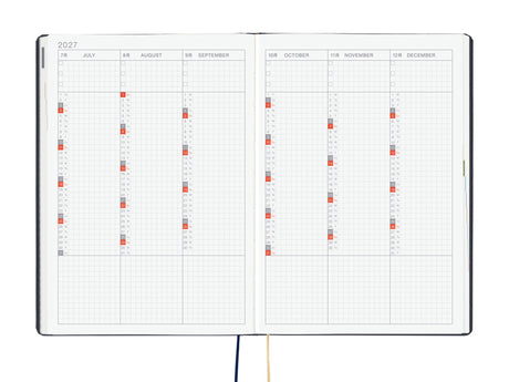 Hobonichi Techo A5 Hon 2027 - Slash (Navy)