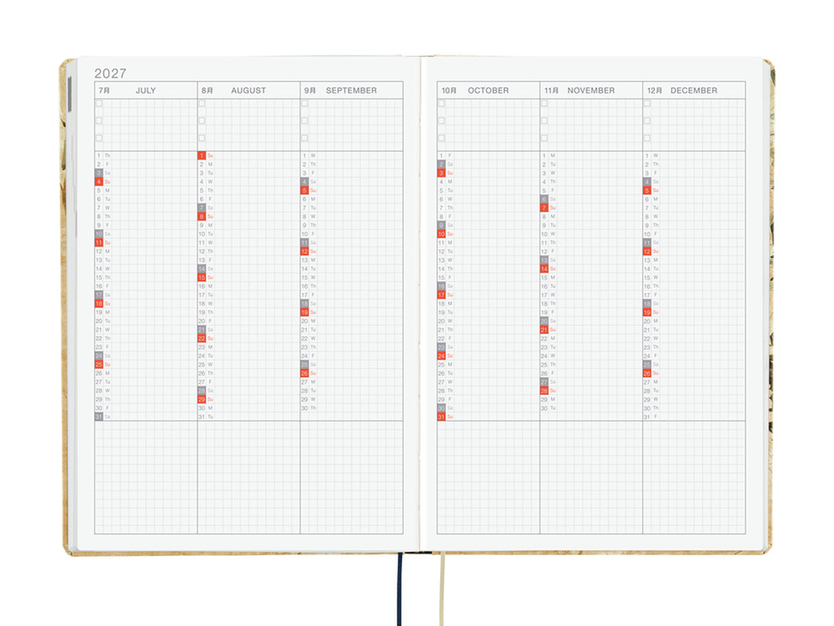 Hobonichi Techo A5 Hon 2027 - V&A Series: Vine