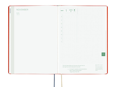 Hobonichi Techo A5 Hon 2027 - Yumi Kitagishi: White Cat and Rabbit's Tea Room