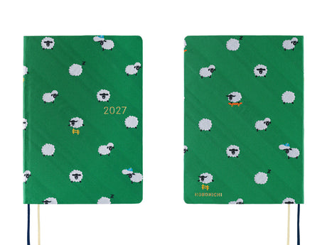 Hobonichi Techo A6 Hon 2027 - Bow & Tie: Sheep Sheep Sheep (JAPANESE)