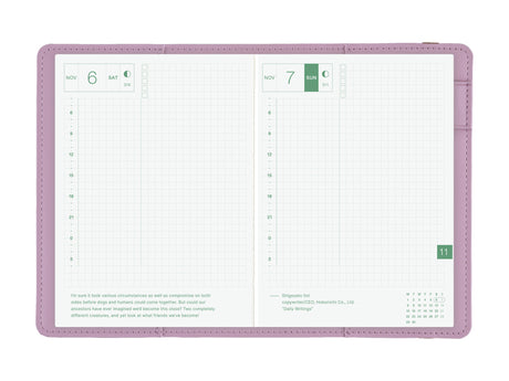 Hobonichi Techo A6 Original Cover - Only is Not Lonely: Lilac