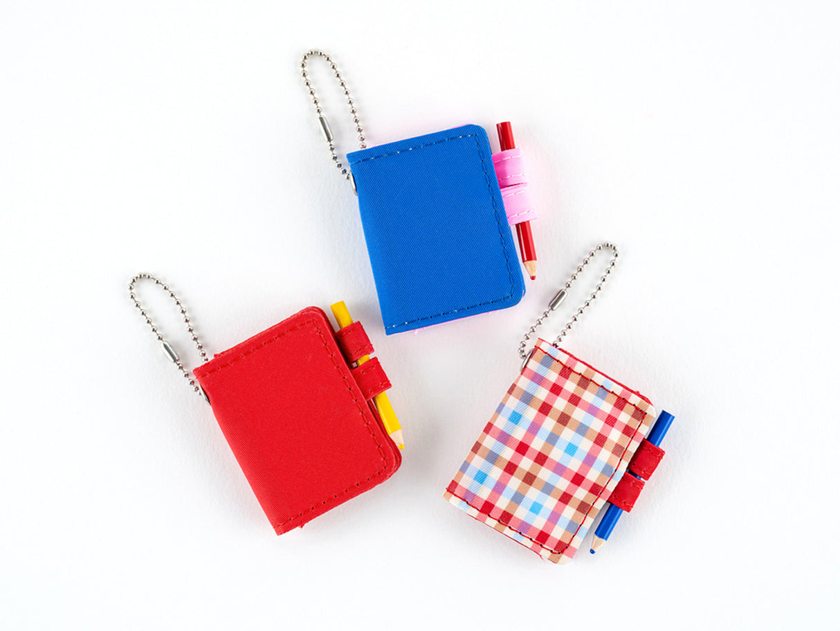 Hobonichi Techo Mini Keychain - Blue x Pink