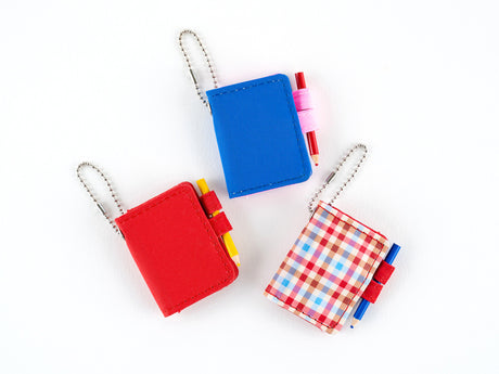 Hobonichi Techo Mini Keychain - Bright Plaid