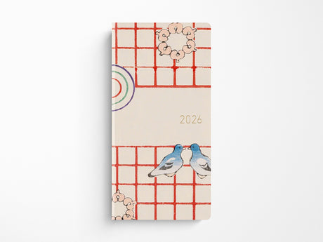 Hobonichi Techo Weeks 2026 - Unsodo: Bijutsukai Blue Pigeons