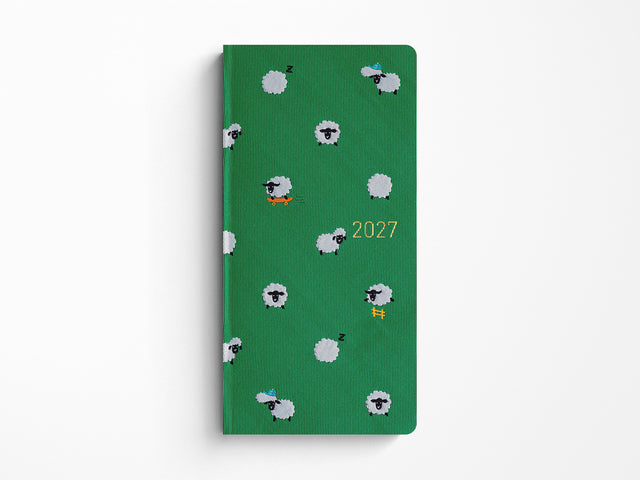 Hobonichi Techo Weeks 2027 - Bow & Tie: Sheep Sheep Sheep
