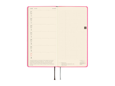 Hobonichi Techo Weeks 2027 - Colors: Pink Sapphire