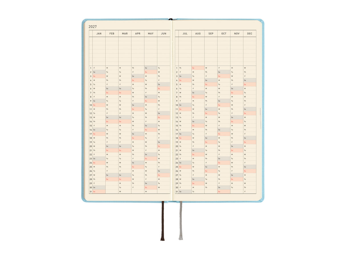 Hobonichi Techo Weeks 2027 - Colors: Sea Glass