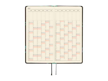 Hobonichi Techo Weeks 2027 - Natal Design: Lucky Swallow