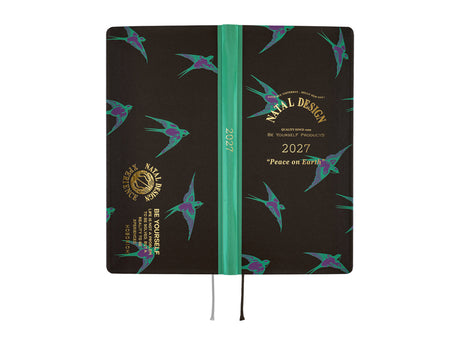 Hobonichi Techo Weeks 2027 - Natal Design: Lucky Swallow