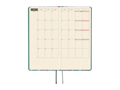 Hobonichi Techo Weeks 2027 - Yumi Kitagishi: White Cat Wallpaper