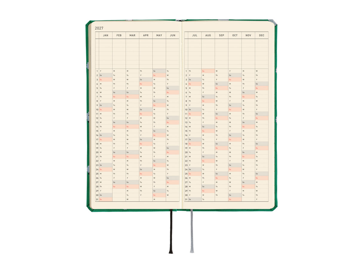 Hobonichi Techo Weeks Mega 2027 - Bow & Tie: Sheep Sheep Sheep