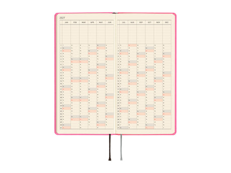 Hobonichi Techo Weeks Mega 2027 - Colors: Pink Sapphire