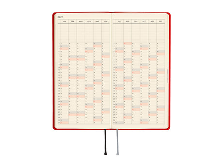 Hobonichi Techo Weeks Mega 2027 - Colors: Poppy Red
