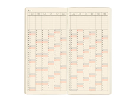 Hobonichi Techo Weeks Mega 2027 - Sneaker: Mandarin Orange