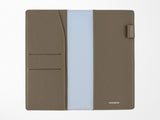 Hobonichi Weeks Cover - Taut Leather Gray & Light Blue