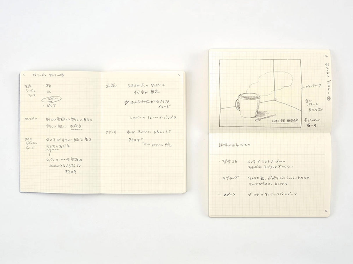 Isshoni A5 Grid Notebook