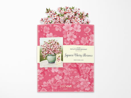 Japanese Cherry Blossoms Pop Up Greeting Bouquet