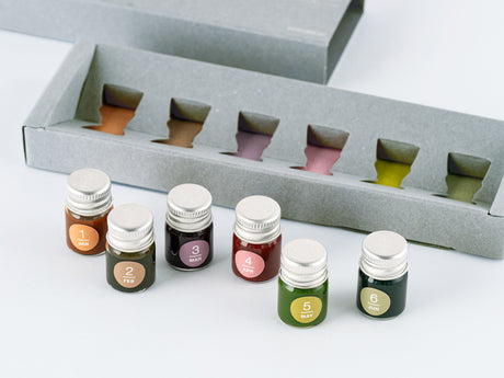 Kakimori x TSUKI no IRO: Mini Ink Bottle Set (Jan-Jun)
