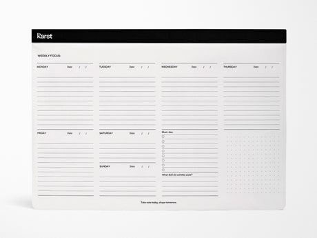 Karst Stone Paper Weekly Desk Pad