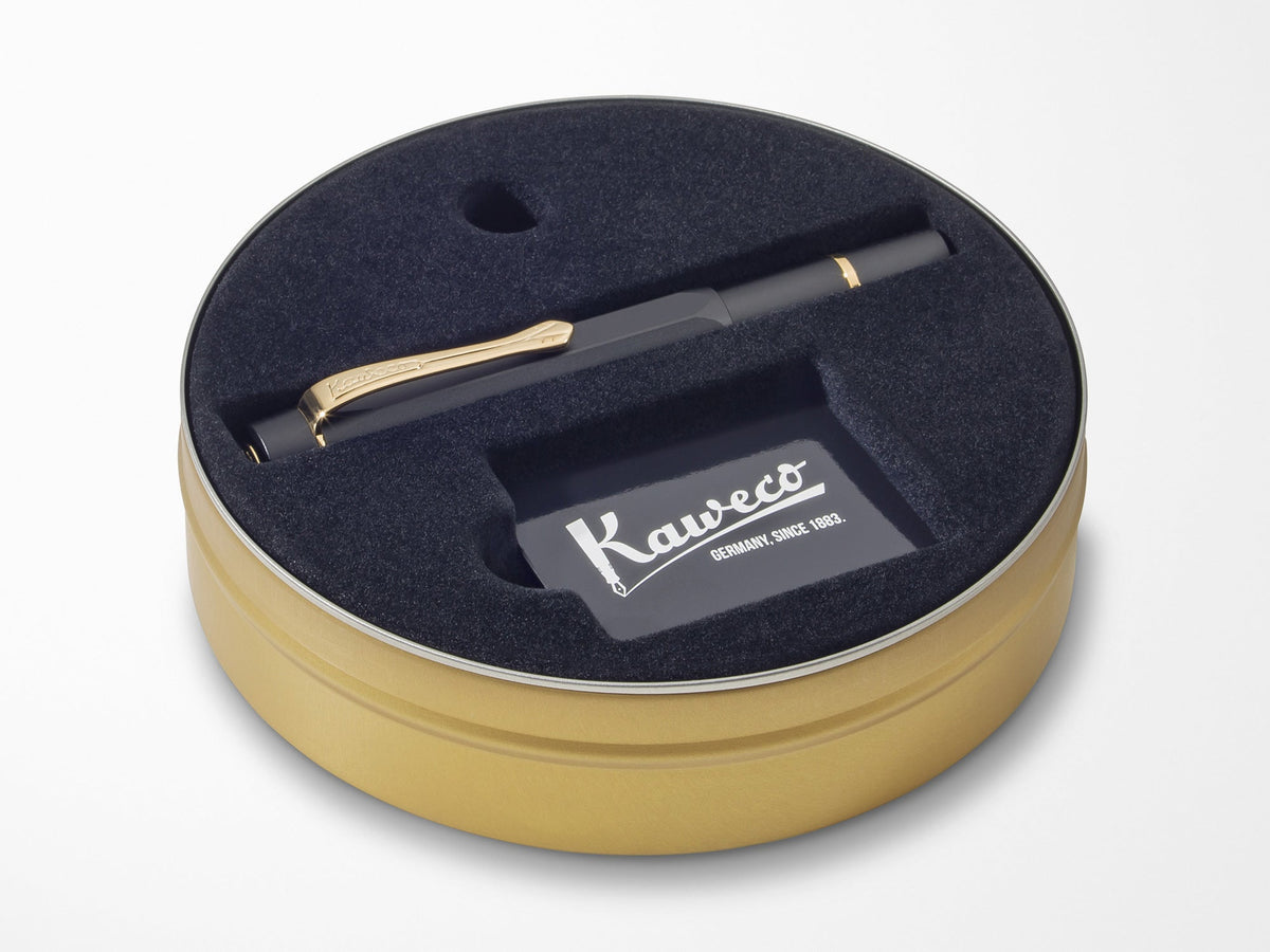 Kaweco AL Sport Piston Black and Gold Fountain Pen