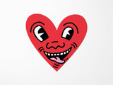 Keith Haring Heart Vinyl Sticker