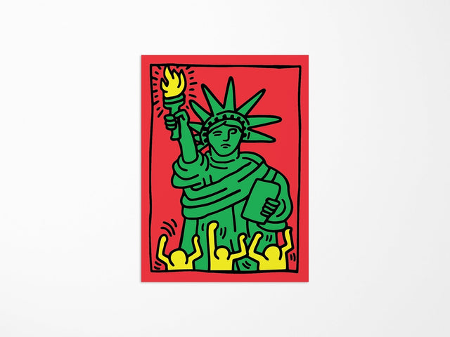 Keith Haring Liberty Vinyl Sticker