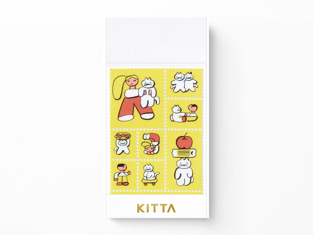 Kitta Washi Stamp Style Stickers - Playmates