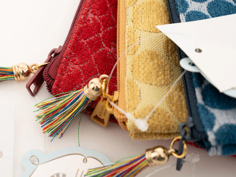 Kusuguru Japan Honey Bean Jacquard Pouch
