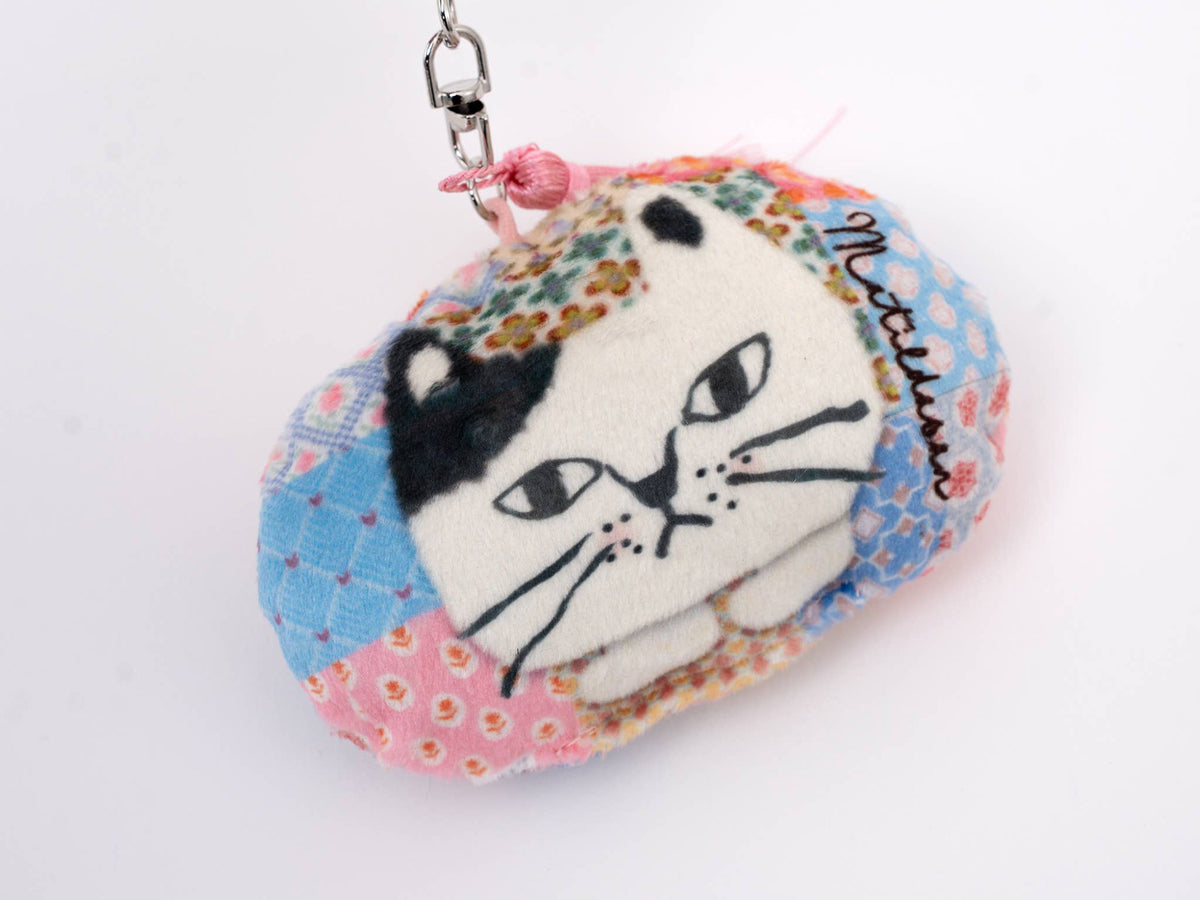Kusuguru Japan Puffy Cat Keychain