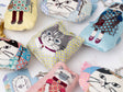 Kusuguru Japan Puffy Cat Keychain