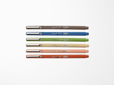 Le Pen Earth Tone Colors - Set of 6 Pens