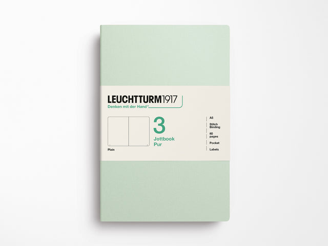 Leuchtturm 1917 Jottbook Pur Set of 3 - Mint Green