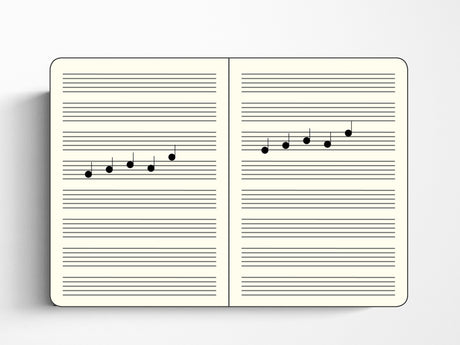 Leuchtturm 1917 Music Notebook with Staves
