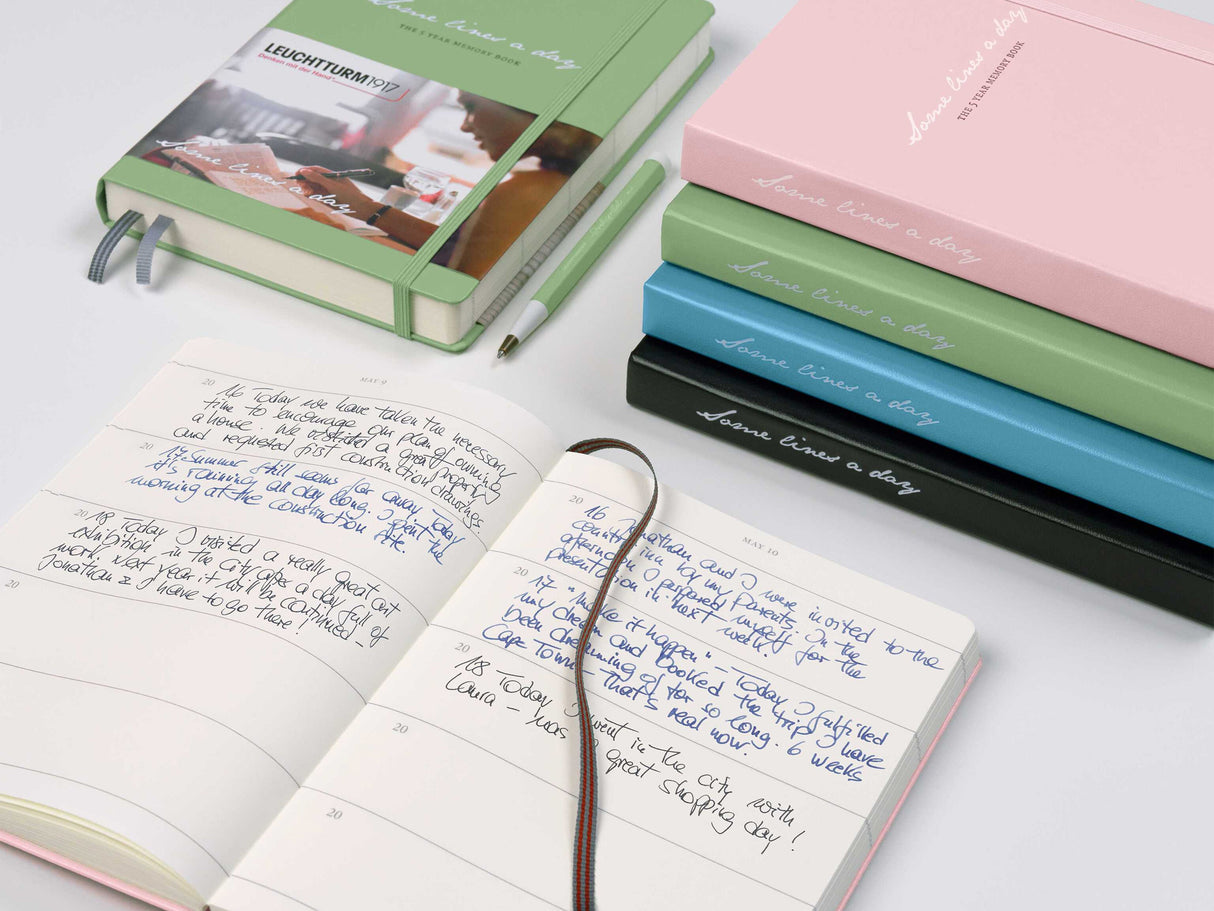 Leuchtturm 1917 Some Lines a Day - 5 Year Journal - Forest Green