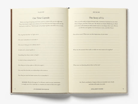 Life Designer For Couples Journal 100+ Relationship Prompts