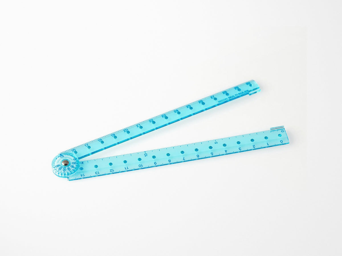 Light Blue Folding Multi Ruler 30 CM